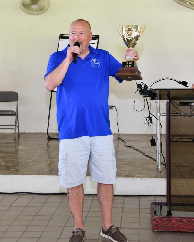 “The Commander can come downstairs anytime she wants to visit the Garrison Cup. I’ve been here two weeks and I knew that we have the best Family and, Morale, Welfare and Recreation (FMWR) team, well done everybody! Congratulations to CYS, DPW...