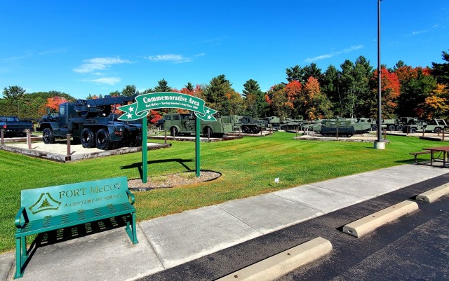 2022 Fall Colors at Fort McCoy&#39;s Equipment Park in historic Commemorative Area