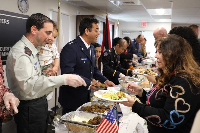 On Oct. 20, 2022, U.S. Army Security Assistance Command&#39;s Security Assistance Liaison Officers hosted their annual International Buffet for the first time in three years. The buffet gave the officers, their families, and friends an opportunity to present their country-specific food, culture, and information. SALOs play a pivotal role in strengthening partnership capacity by working closely with USASAC employees to ensure the successful execution of FMS cases.