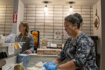 FORT HUACHUCA, Ariz. – The Army Community Service's Conversational English Class cohosted a Lunch & Learn cooking demonstration featuring Filipino lumpi...