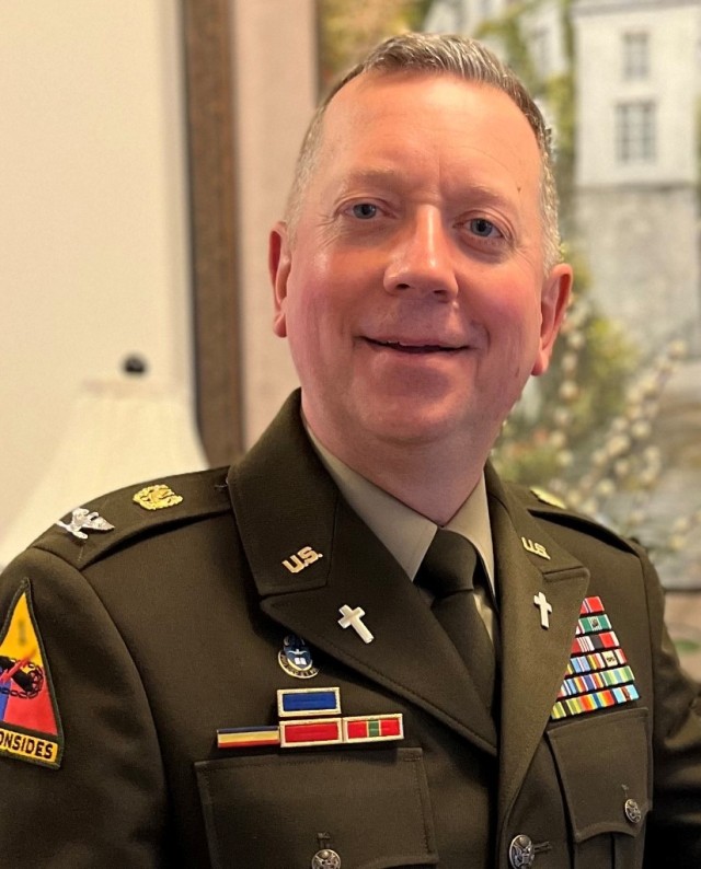 Chap. (Col.) Matthew Kreider, IMCOM-Europe command chaplain, has spent 26 years in service, five as a German linguist and 21 as a chaplain.
