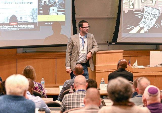 Ryan P. Burge speaking at the Religious Leader Symposium