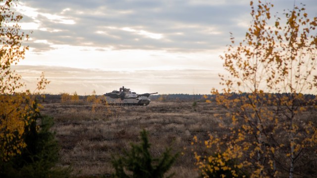 1-66 AR Tanks Roll Through Iron Wolf