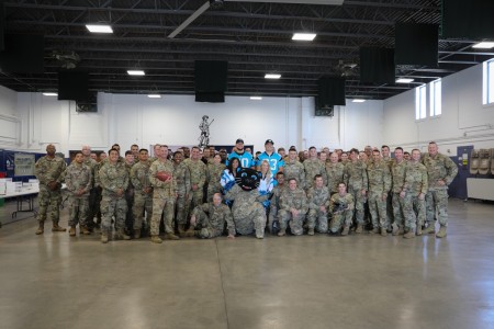 JB CHS Sailors join Carolina Panthers honor to U.S. military