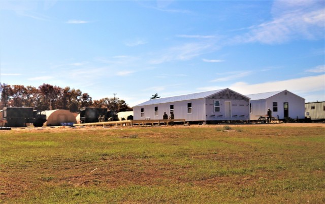 Army Reserve combat engineers with 461st Engineer Company support Fort McCoy troop project