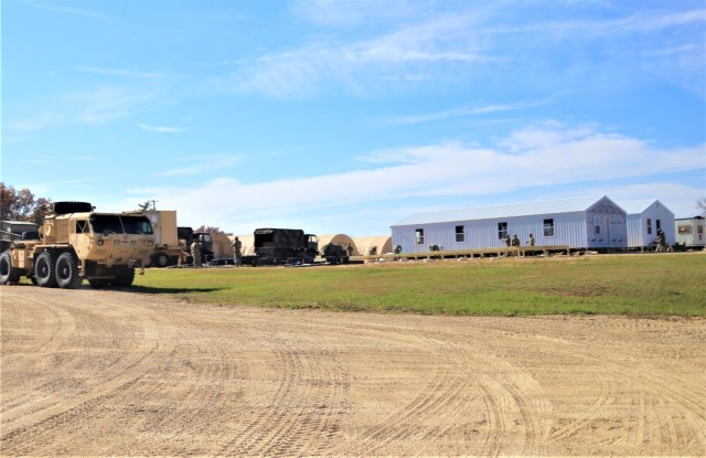 Army Reserve combat engineers with 461st Engineer Company support Fort McCoy troop project