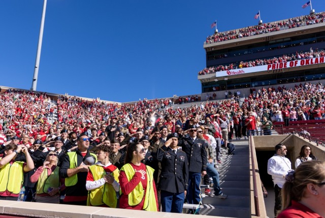Military Appreciation Day at OU vs. Baylor