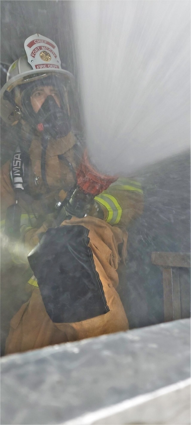 Fort McCoy firefighters regularly train to improve skills