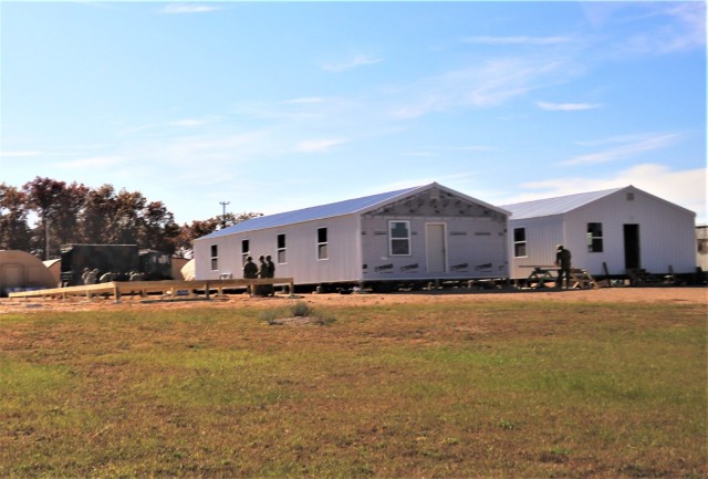 Army Reserve combat engineers with 461st Engineer Company support Fort McCoy troop project