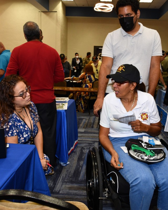Many Veterans and Retirees as well as members of Veteran Service Organizations (VSOs) went from information booth to booth gathering information and networking to better serve the community.