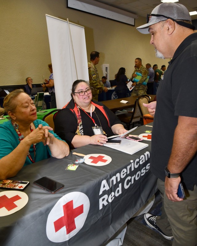 The American Red Cross had information on the vast services they offer including counseling for Retirees and Veterans.