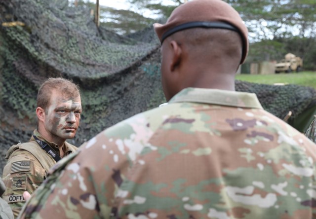 SFAB Senior Leader visits with Soldiers at JPMRC 23-01