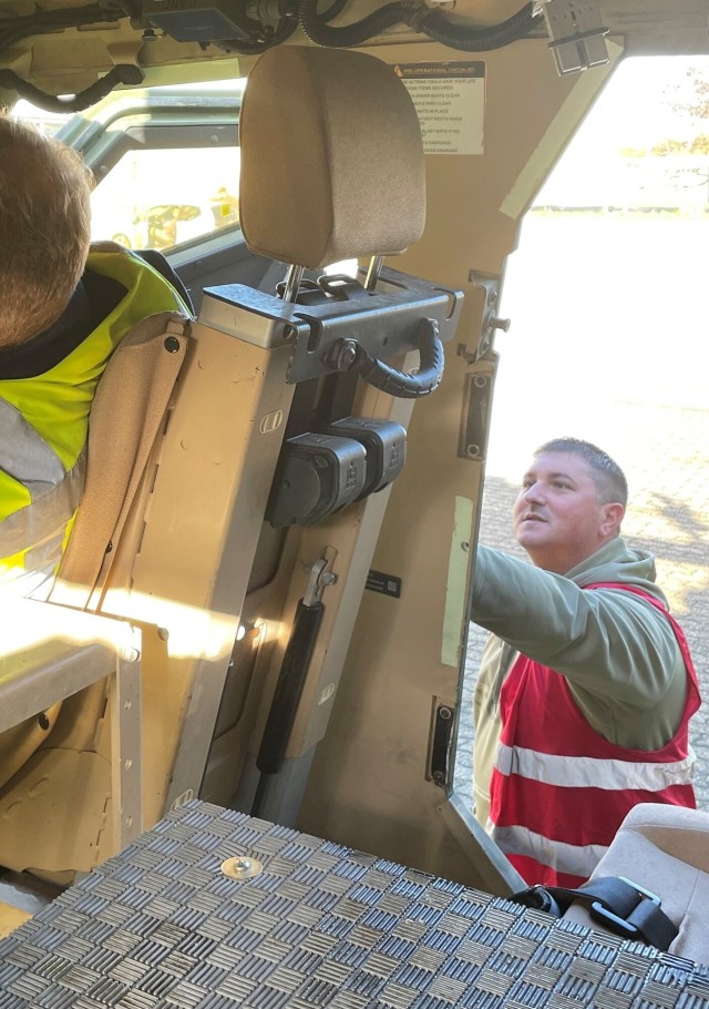 Marine continues his service as an army civilian on the APS-2 job site in the Netherlands