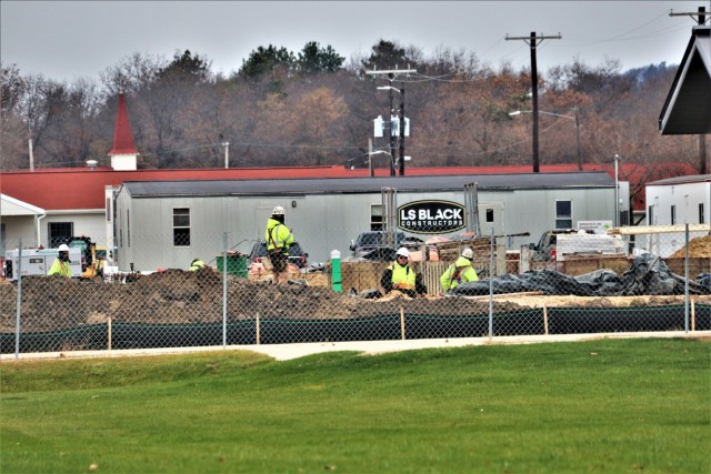 November 2022 construction operations of $11.96 million transient training brigade headquarters at Fort McCoy