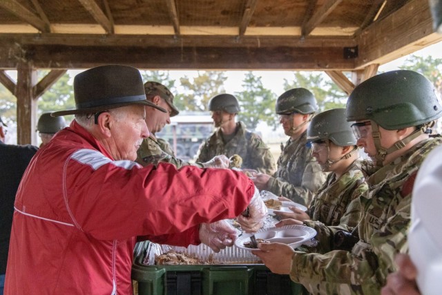 Trainees share Thanksgiving Tradition with Fort Sill and community leaders