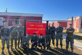 CAMP LEJEUNE, N.C. — Soldiers joined Marines this November to train on additive manufacturing and how to implement it within the DOD at the 2nd Marine L...