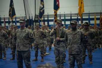 2-2 SBCT uncases its brigade colors signifying start of 12th KRF