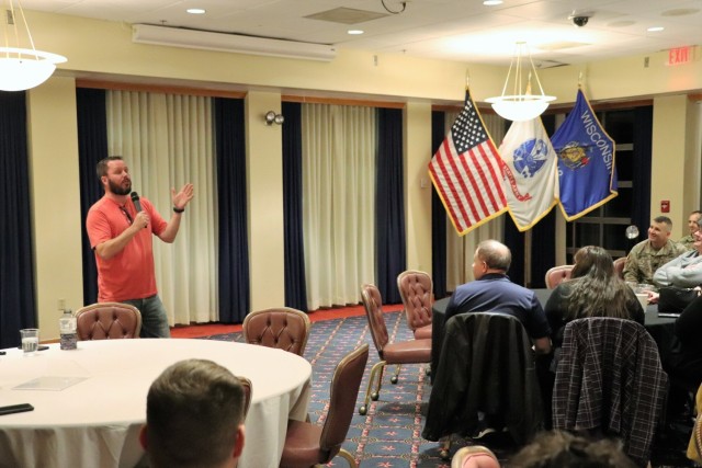 Army veteran, comedian gives performance at Fort McCoy