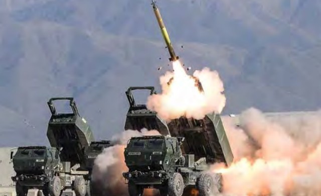 The High Mobility Artillery Rocket System.