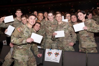 Class of 2023 cadets receive results during Branch Night