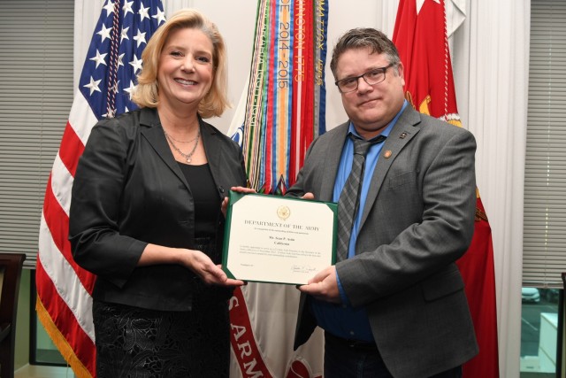 The U.S. Army designated Mr. Sean Patrick Astin as a Civilian Aide Emeritus to the Secretary of the Army during a ceremony on Dec. 13, 2022, at the Pentagon. 


