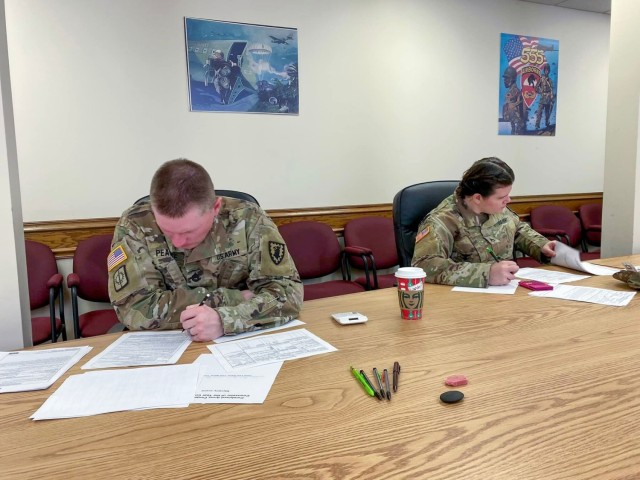 Soldiers prepare for TRADOC career counselor of the year competition