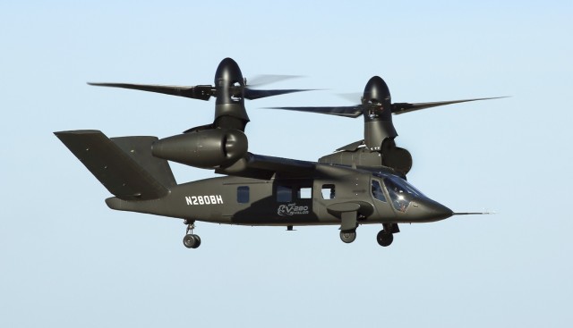 The Army announced that it awarded the$1.3 billion Future Long Range Assault Aircraft contract to Texas-based Bell Textron on Dec. 5. Bell’s V-280 Valor [pictured] a joint multi-role (JMR) technology demonstrator (TD), logged more than 200 flight hours during the FLRAA demonstration and risk reduction efforts to help Bell develop the future FLRAA model.