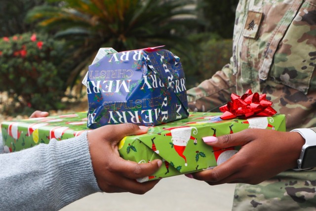 Soldiers, Liberty County Schools Donate Gifts
