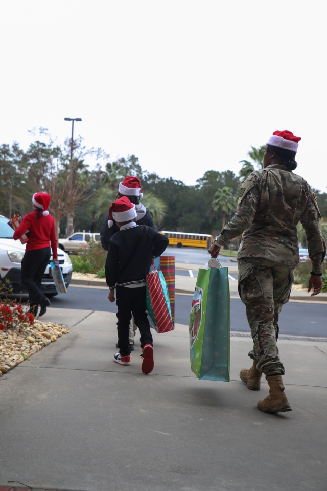Soldiers, Liberty County Schools Donate Gifts