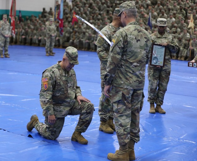 Most modernized brigade's senior NCO relinquishes responsibility