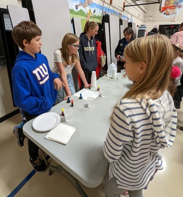 Science stations engage student 