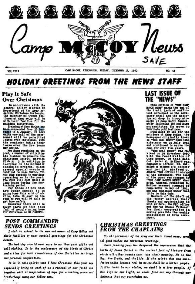 This Month in Fort McCoy History — December