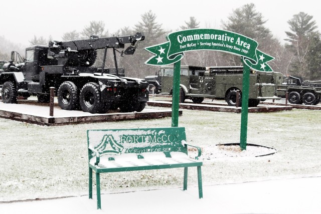 Fort McCoy&#39;s Equipment Park in Historic Commemorative Area