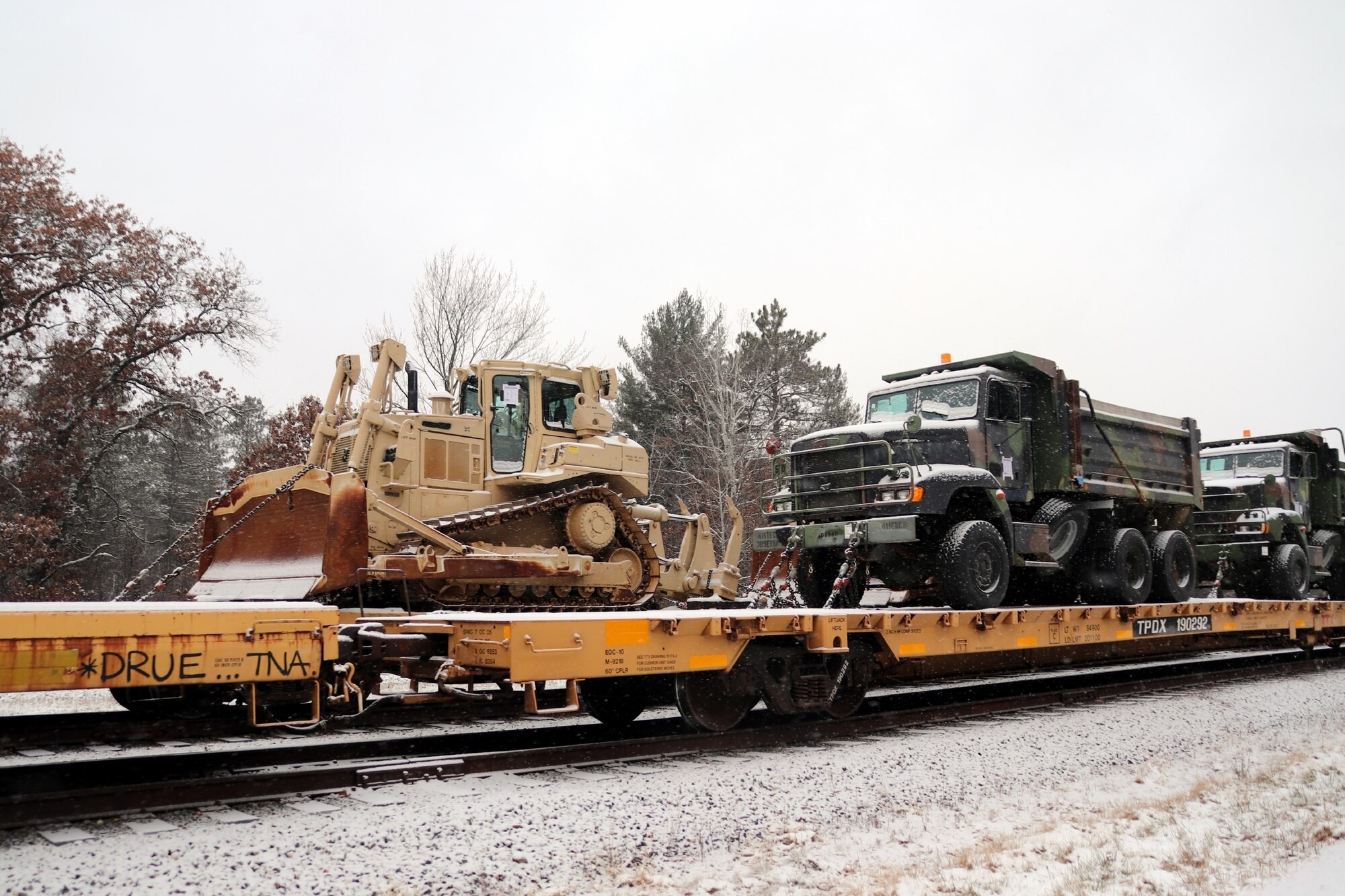 Photo Essay: 411th Engineer Company equipment deployment by rail ...