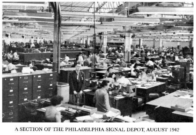 A section of the Philadelphia Signal Depot, August 1942.