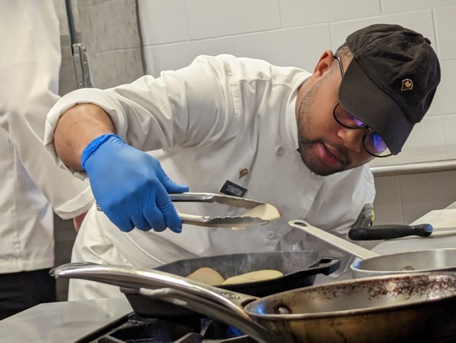 Fort Drum culinary specialists practice skills, develop fine-dining menus for annual training event