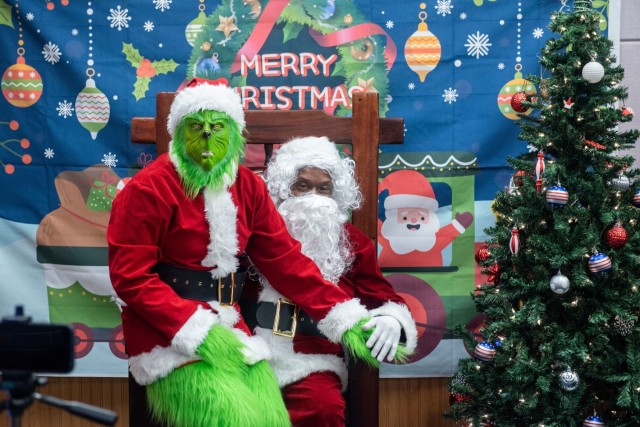 Humphreys  Keeps Grinch from stealing Christmas