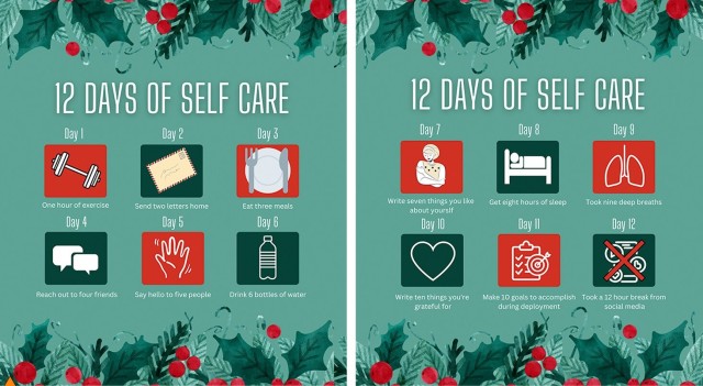 Army behavioral health team presents holiday tips for the deployed