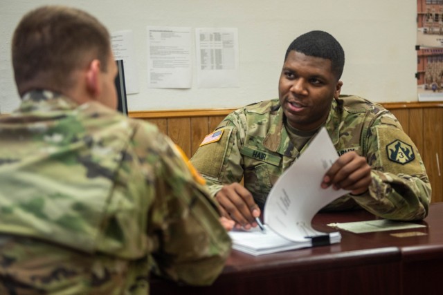 First Lt. Davontae Hair is responsible for the counseling of Soldiers on all personnel matters as part of his role as the S1 officer in charge for the 3rd Battalion, 10th Infantry Regiment. Hair was named the Adjutant General’s Officer of the...