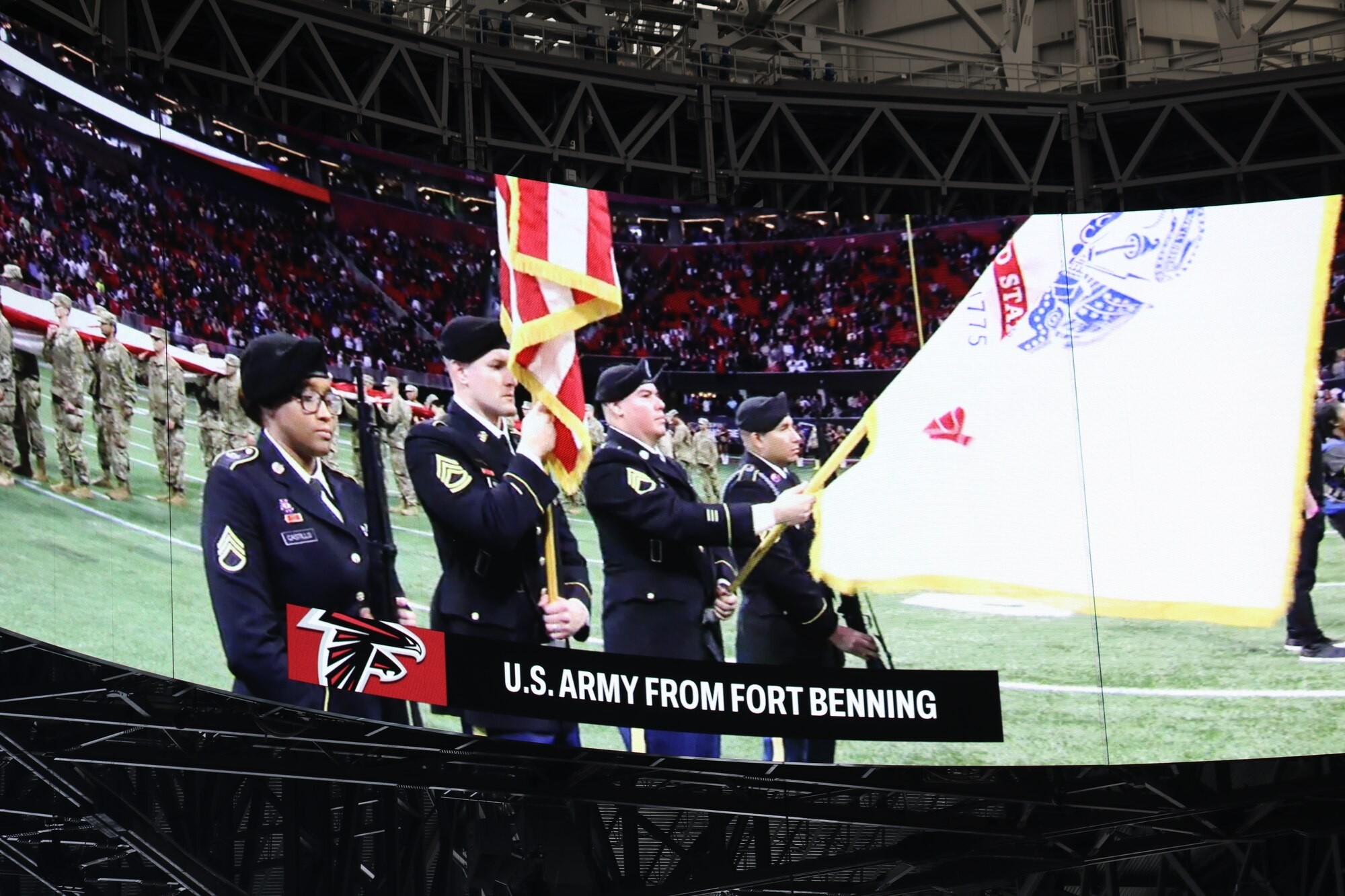 Fort Gordon - SALUTE TO SERVICE The Atlanta Falcons are proud to celebrate  and honor our past and present members of the armed forces. Join them as  they kick off #MilitaryAppreciation night