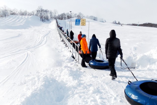Guests enjoy snow-tubing at Fort McCoy&#39;s Whitetail Ridge Ski Area