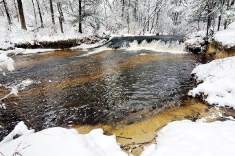 Photo Essay: December 2022 Snow Scenes at Trout Falls at Fort McCoy's Pine View Recreation Area
