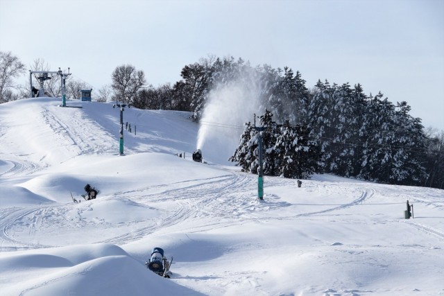 Snowmaking at Fort McCoy&#39;s Whitetail Ridge Ski Area