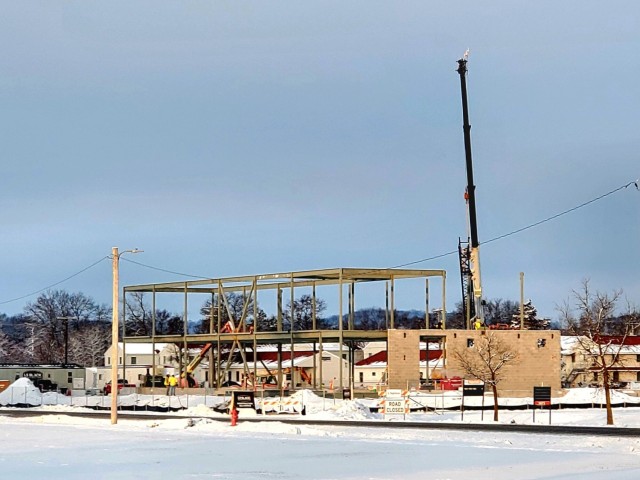 January 2023 construction operations of $11.96 million transient training brigade headquarters at Fort McCoy