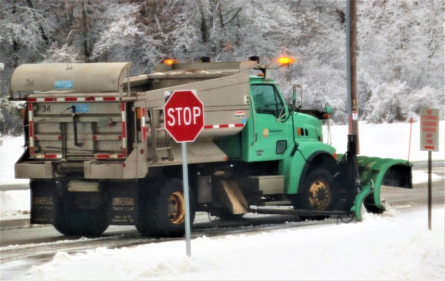 January 2023 snow-removal operations at Fort McCoy