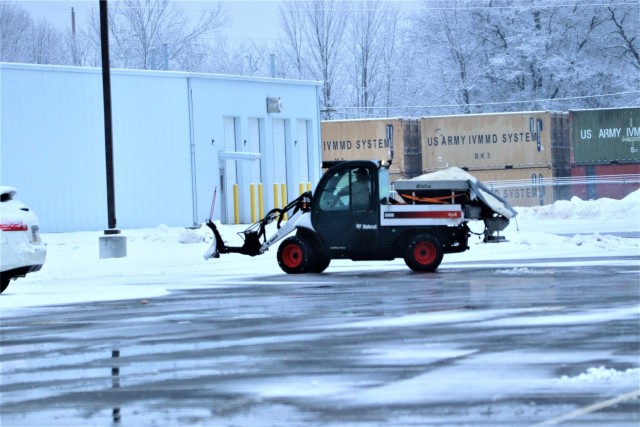 January 2023 snow-removal operations at Fort McCoy