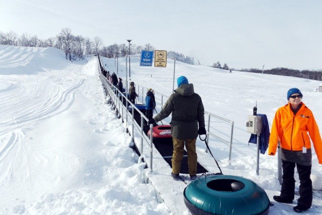 Guests enjoy snow-tubing at Fort McCoy&#39;s Whitetail Ridge Ski Area