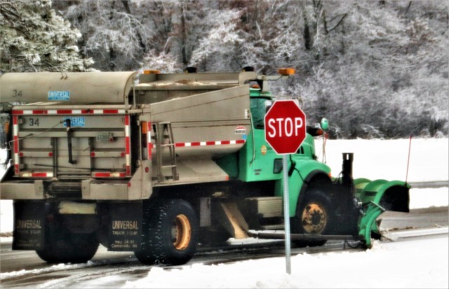 January 2023 snow-removal operations at Fort McCoy