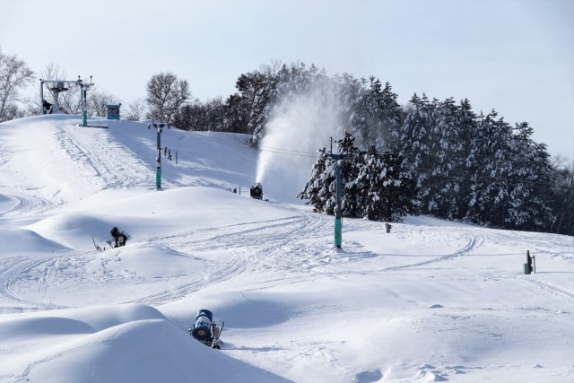 Snowmaking at Fort McCoy&#39;s Whitetail Ridge Ski Area