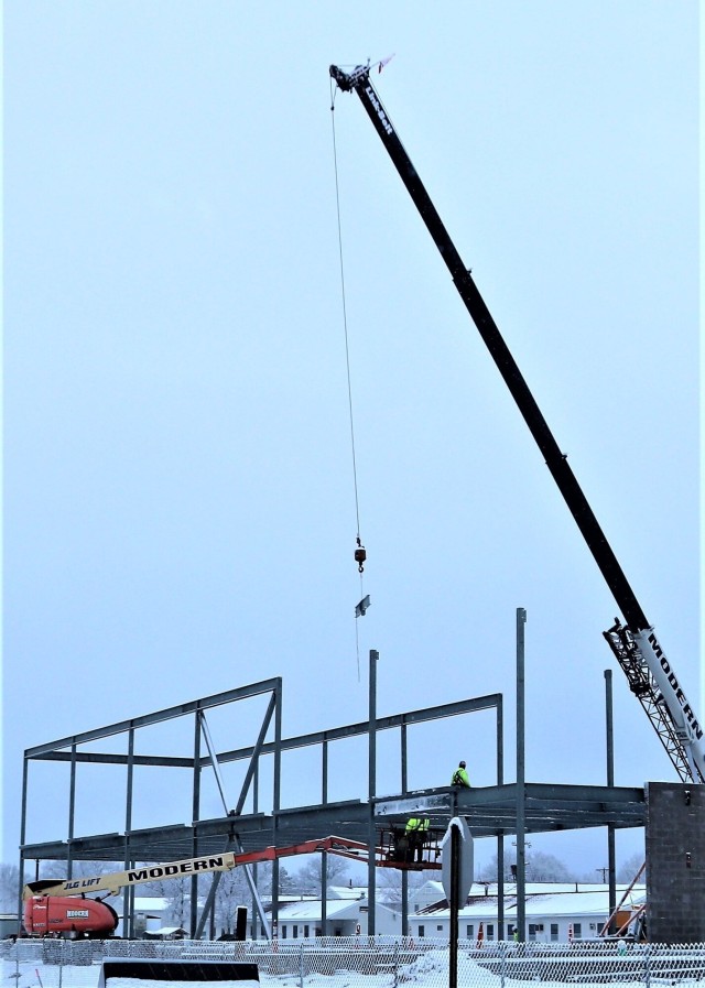 January 2023 construction operations of $11.96 million transient training brigade headquarters at Fort McCoy